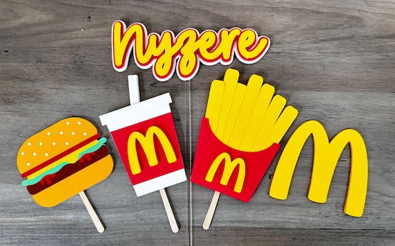 McDonalds Cake Topper - Inspired Mcdonalds