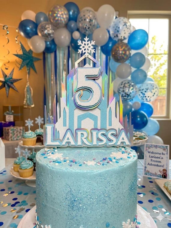 Frozen Cake topper - Disney - Frozen - Ana Frozen - Elsa and Ana - Elsa - Elsa Frozen - Inspired Frozen - Elsa Castle