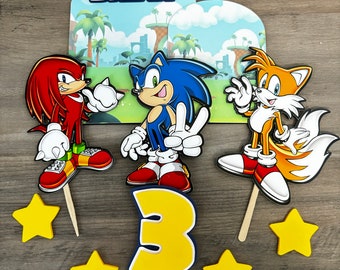 Sonic Cake topper - Inspired Sonic