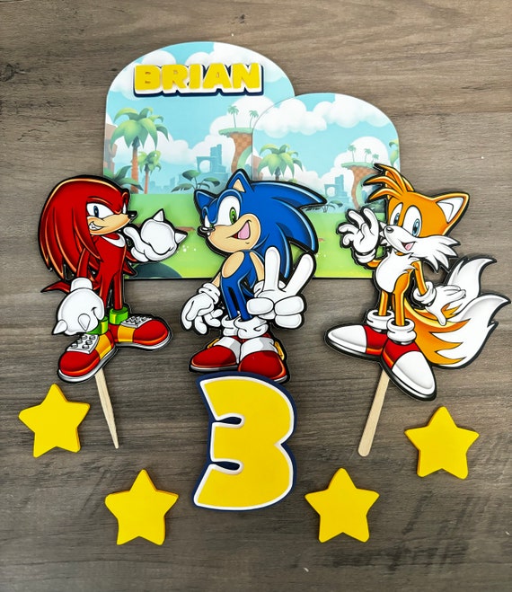 Sonic Cake topper - Inspired Sonic