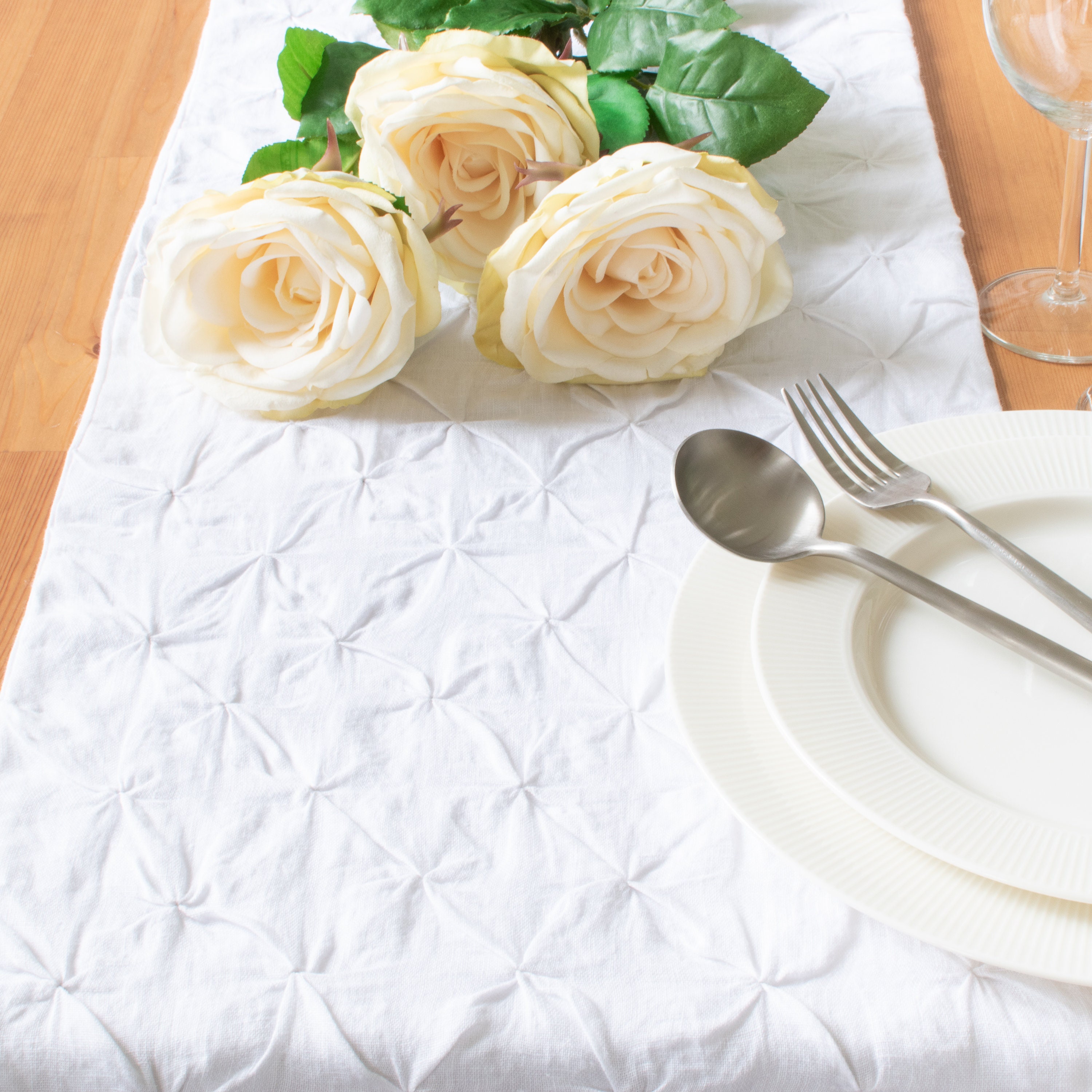 White Linen Table Runner 100 Pure European Linen Table Etsy