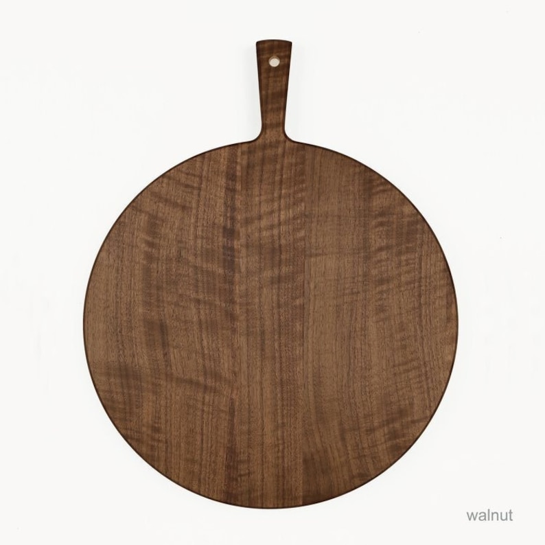 Cheese and Charcuterie Board Large Round Handled image 1