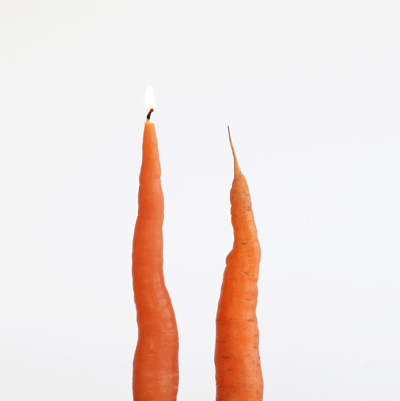 Carrot Taper Candles - Thumbnail 4