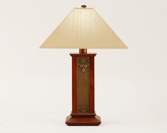 Jennings Flower Cherry Table Lamp - Craftsman - Mission Style