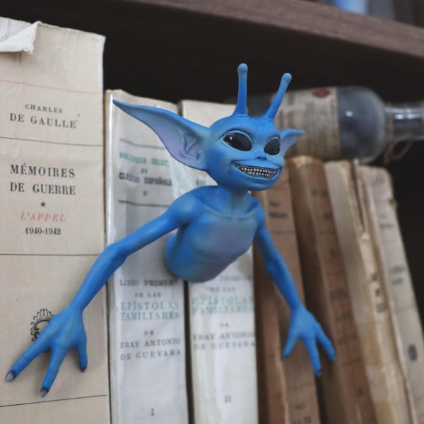 Rincón de lectura de duendes traviesos de Cornualles: Inserto de biblioteca de fantasía