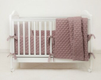 quilted cot bumper