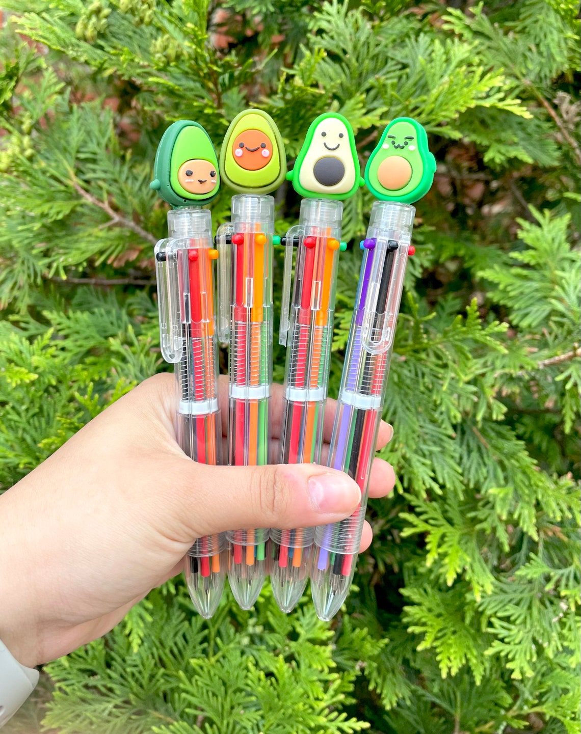 New Super cute avocado multicolored pen available in Etsy