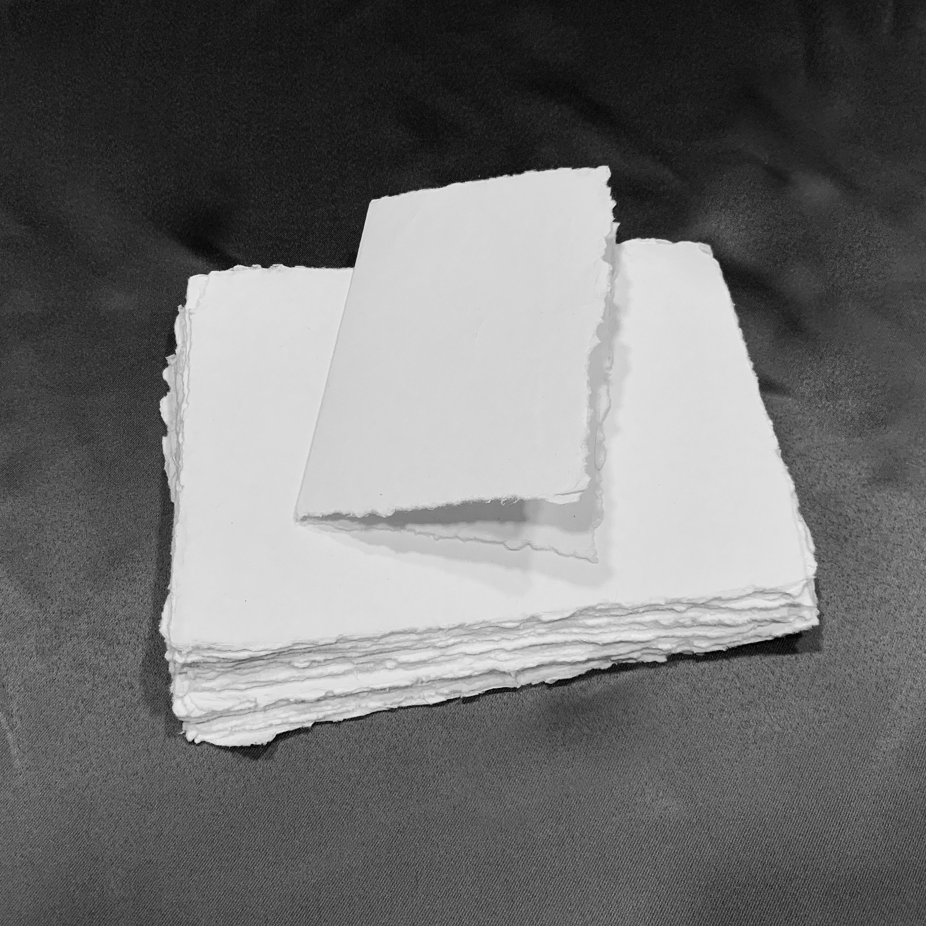 Pack of 20 Deckleedge Handmade Paper Cards 300 Gsm for Etsy UK