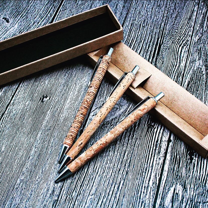 Eco Cork Pen With Refill Sustainable Writing Refillable Pen Etsy UK