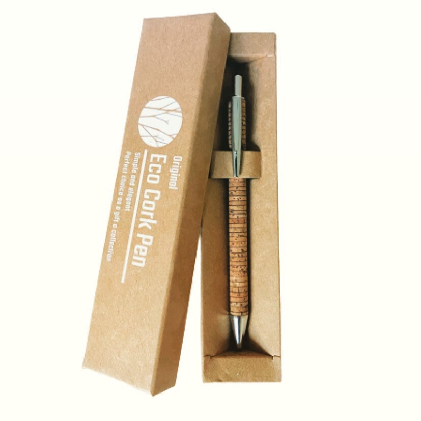 Eco Cork Pen with Refill | Sustainable Writing Refillable Pen, Eco Gi…