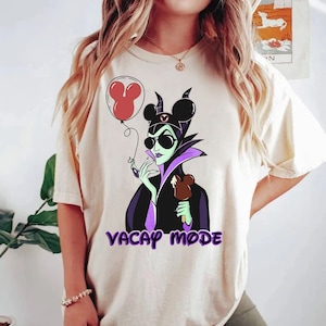 Disney Funny Maleficent Vacay Mode Comfort Color Shirt, Funny Villains Shirt, Disney Villains Shirt, Disneyworld, Disney Comfort Color Tee