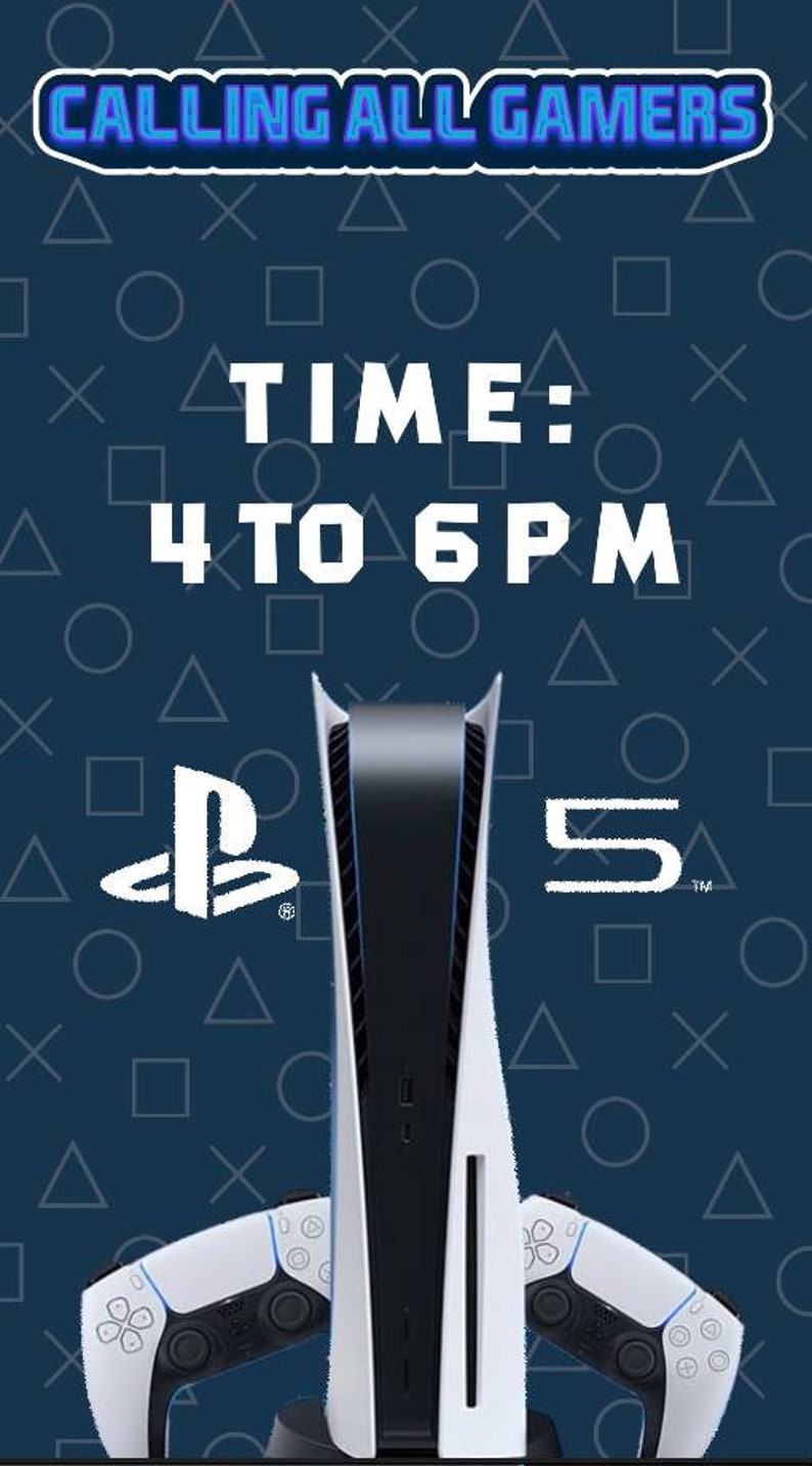 Video Game Invite Game Truck Invite Game Invitation PS5 Etsy