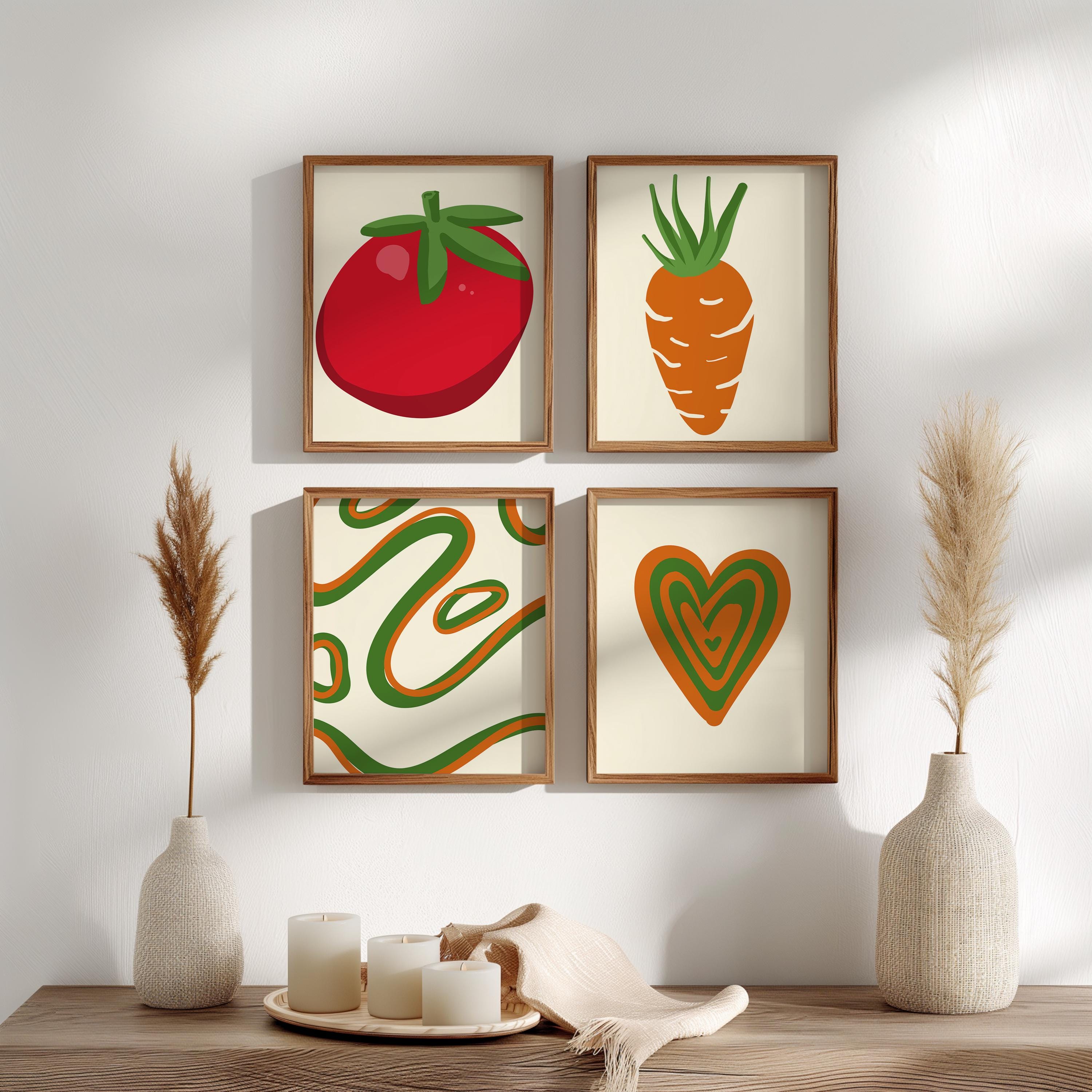 italian kitchen wall decor | kitchen wall art set of... Italian Kitchen Wall Art Prints: Foodie Gallery Set (digital Download ...