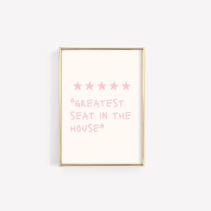 Pink Bathroom Wall Art - 6 PRINTABLES - Bathroom Prints - Funny ...