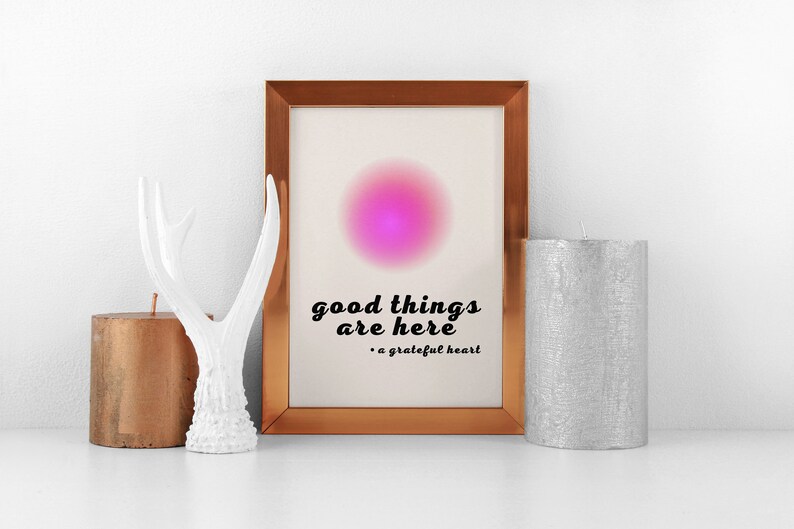 trendy wall art print affirmation wall art retro poster aesthetic pink home decor manifest poster printable wall art image 5