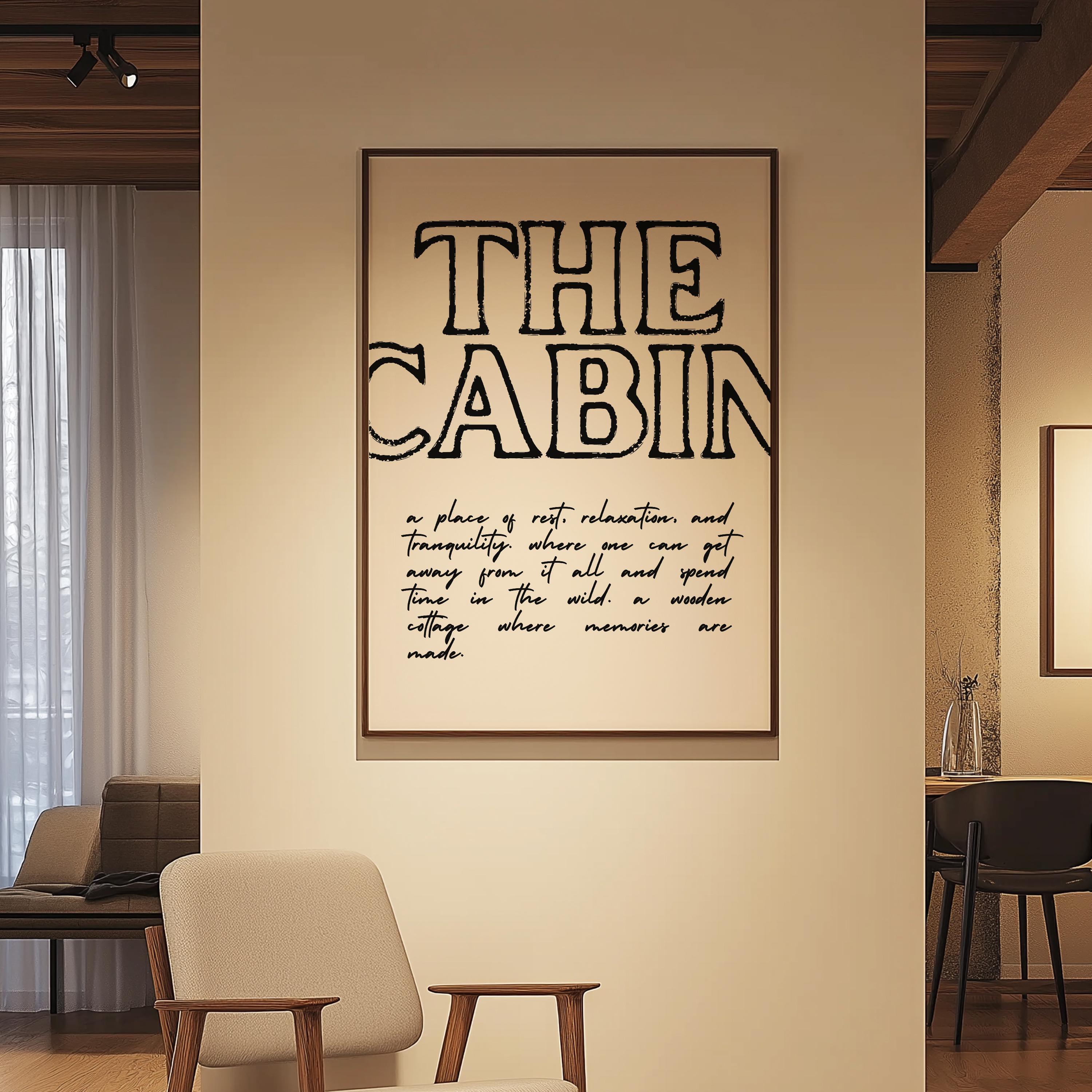 The Cabin Definition Print: Rustic Home Decor (digital Download) - Etsy