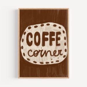 Arte de parede de menu de cafeteria para impressão | Espresso, Macchiato, Cappuccino, Latte Macchiato Decoração de cozinha digital | Impressão minimalista de café moderno