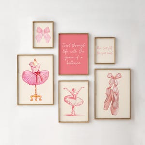 Ballet Wall Art Print - 6 printables - Digital Download - Dance  Home Decor - Printable Art for Kids' Rooms & Studios - Ballerina Gift