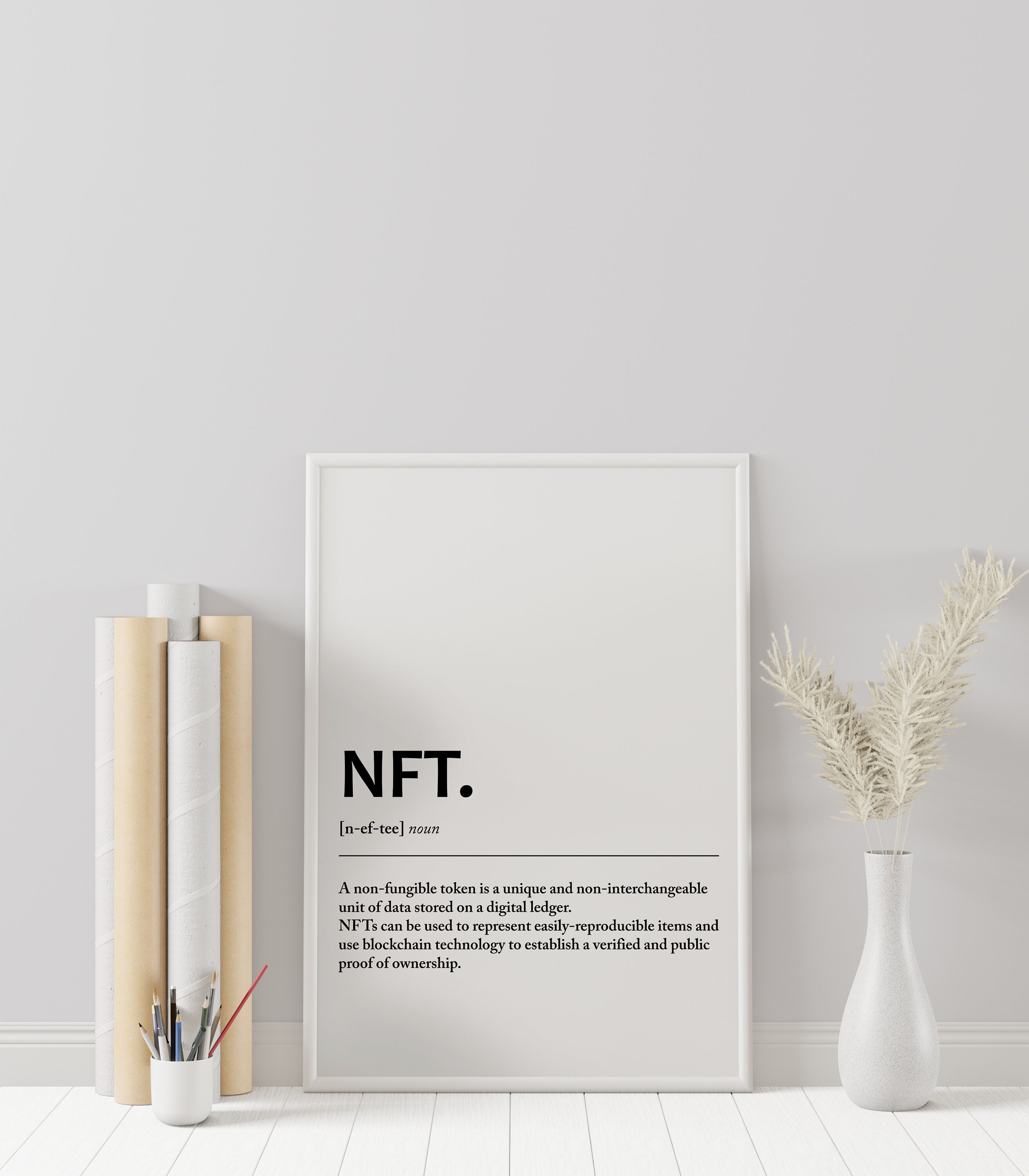 NFT Definition Print: Crypto Wall Art (digital Download) - Etsy