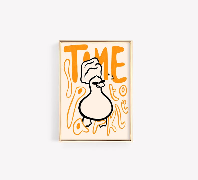 Rubber Duck Bathroom Print Set – Retro Kids Bath Wall Art (digital ...