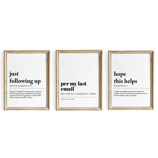 Funny Office Decor Etsy