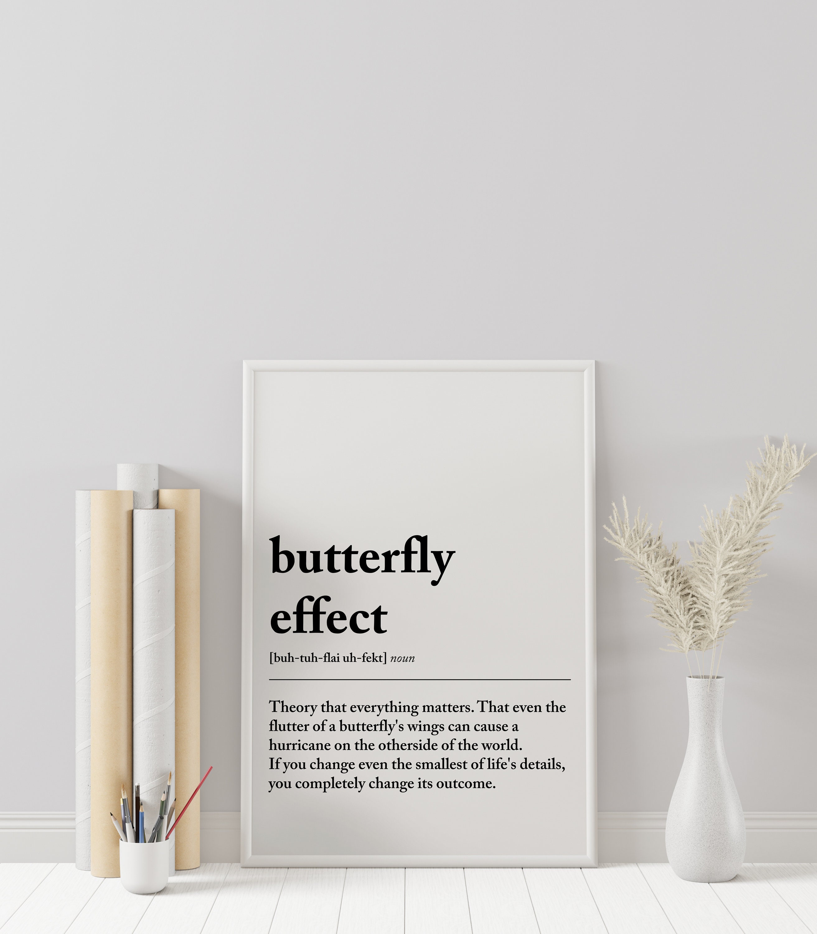 Butterfly Effect Definition Butterfly Effect Poster Etsy