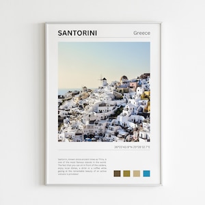 Santorini Print, Santorini Wandkunst, Santorini Poster, Santorini Foto, Santorini Poster Druck, Santorini Wanddekor, Griechenland Poster, Europa