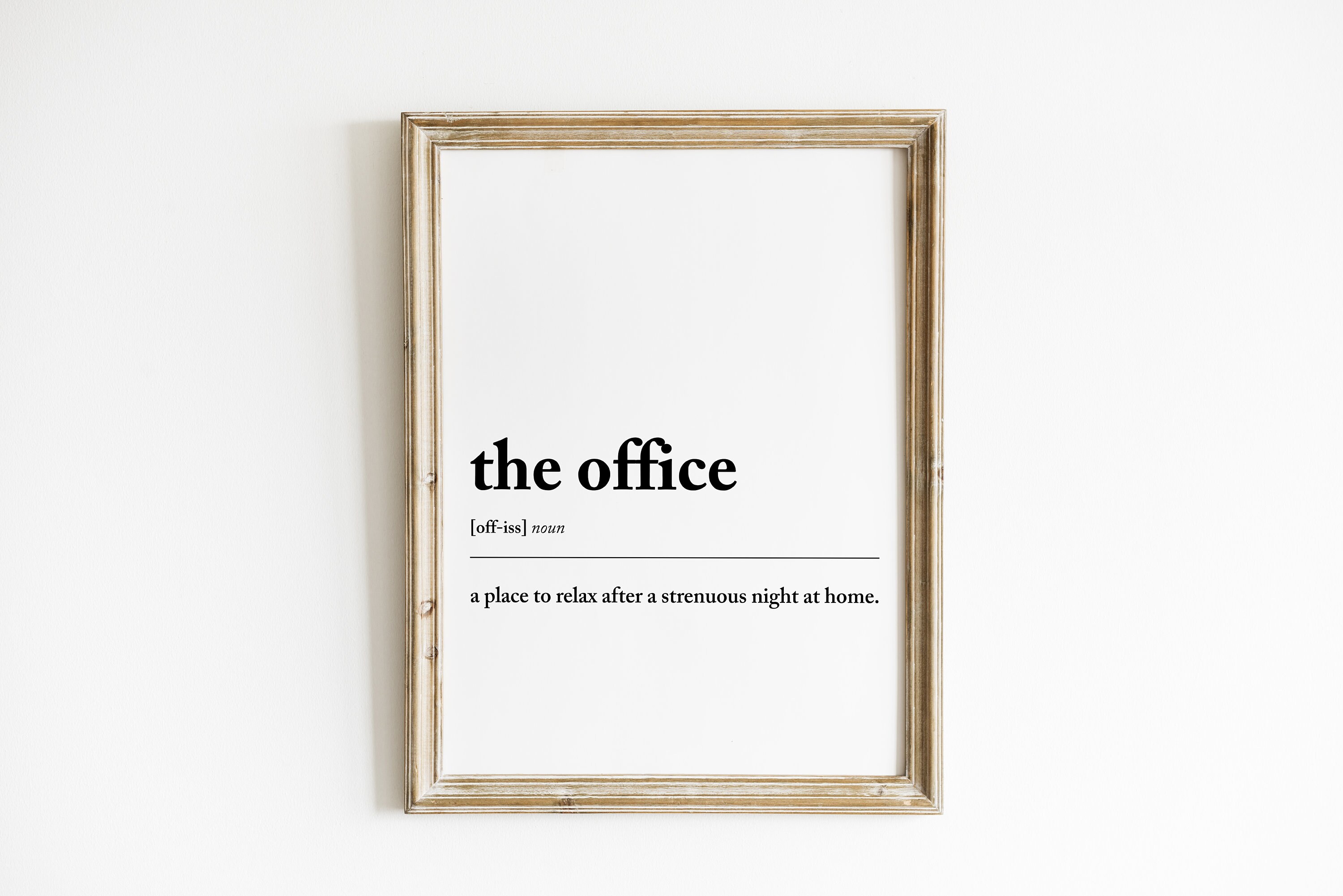 The Office Definition Print Office Gift Office Decor Printable Wall Art