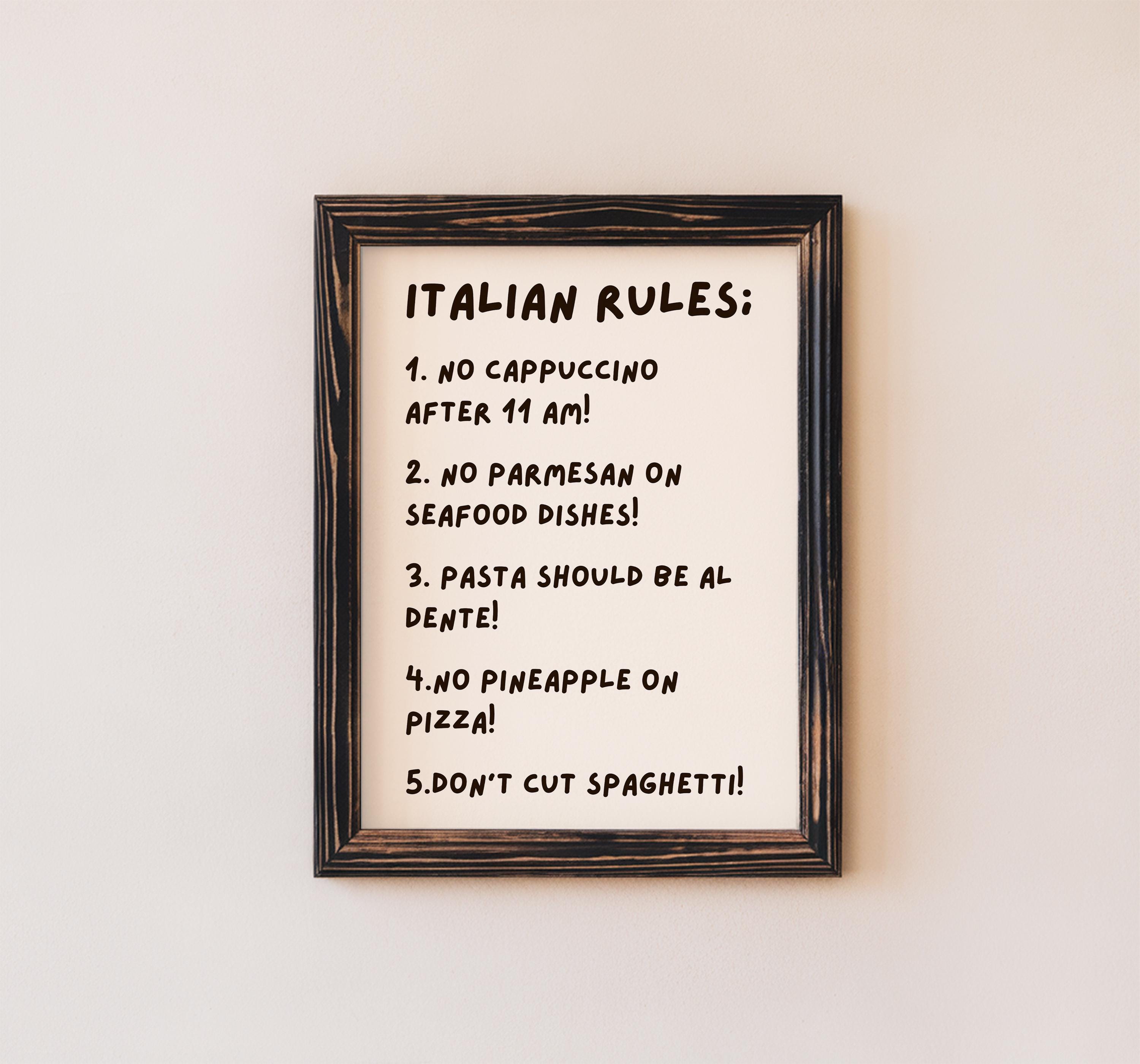 Targa in legno con citazione divertente da appendere alla parete, rustica con scritta My Kitchen My Rules (lingua italiana non garantita), per la decorazione della casa, idea regalo, 20 x 30 cm