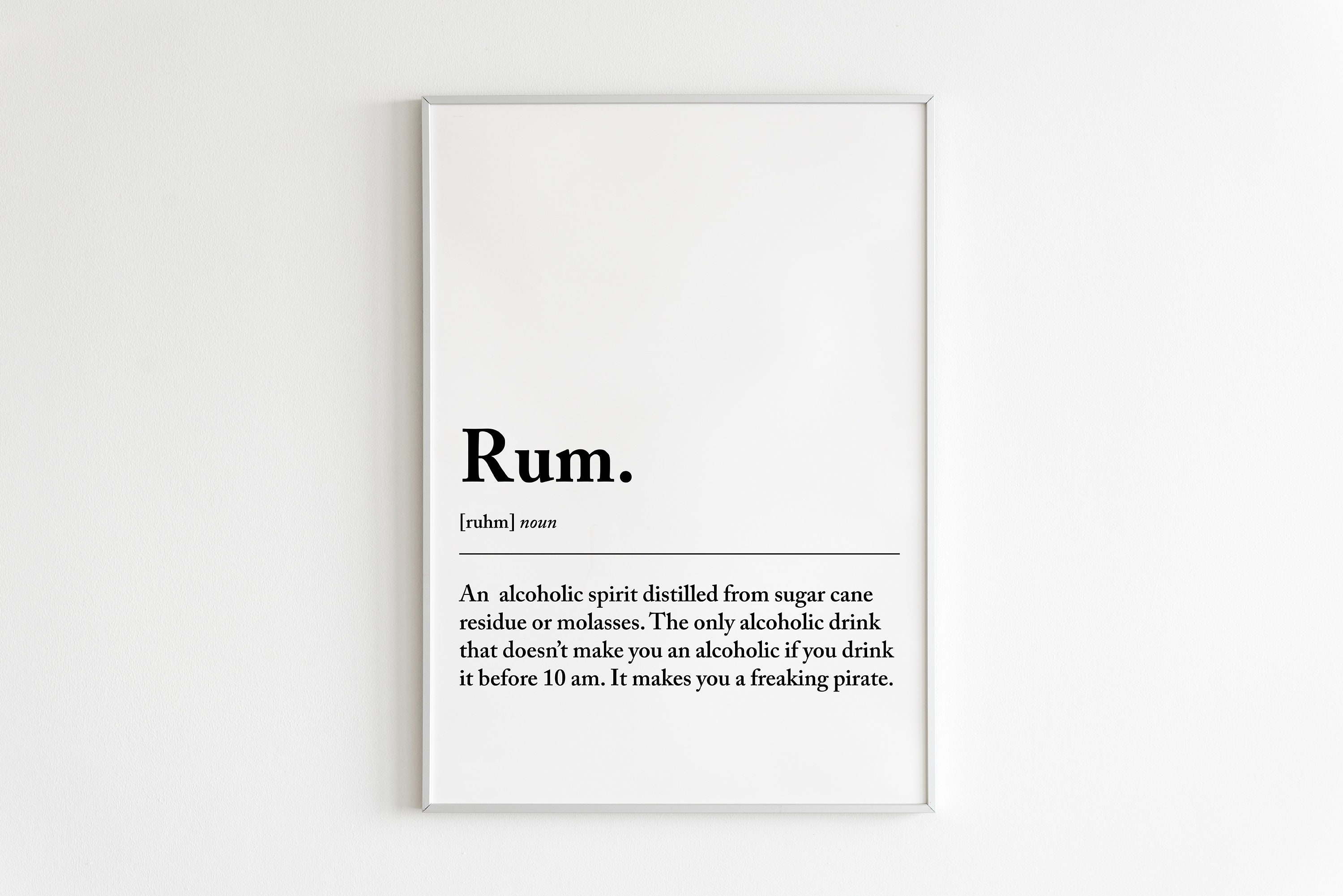 Rum Definition Wanddruck Bar Poster Küchendrucke Wohnbar Etsy.de