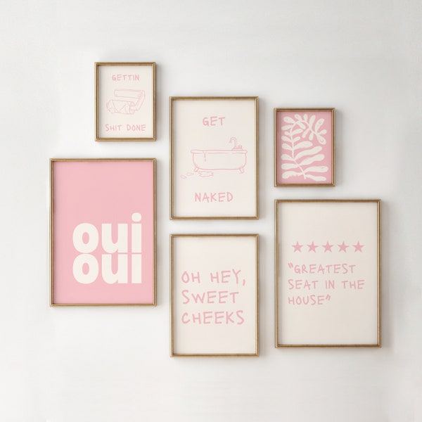 Pink Bathroom - Etsy