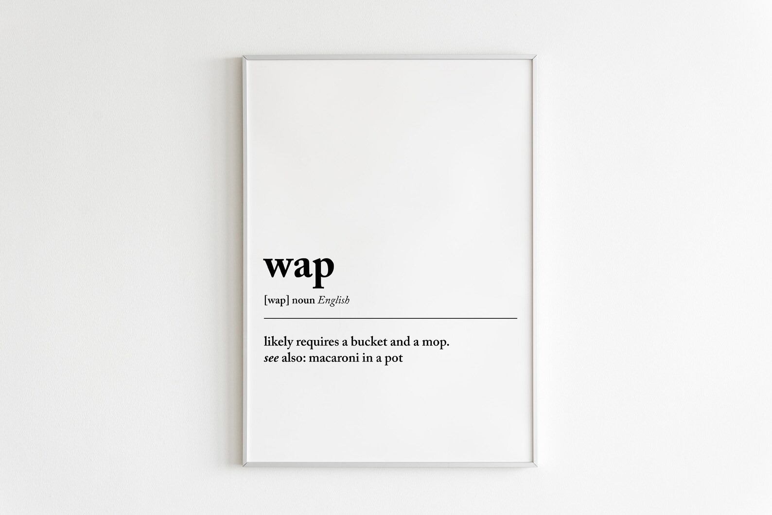 Wap definition print wap art print funny home decor dorm Etsy