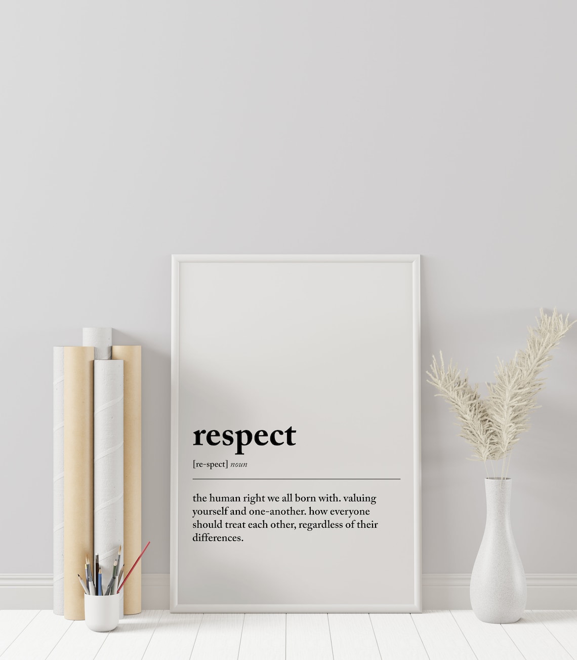 Respect Definition, Printable Wall Art, Respect Poster, Respect Quote