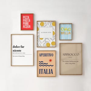 Italian Wall Art | 30 PRINTABLES | Italian Wall Decor | Italian Gifts | Minimalist Decor | Digital Download Printable | Italian Lover Gifts