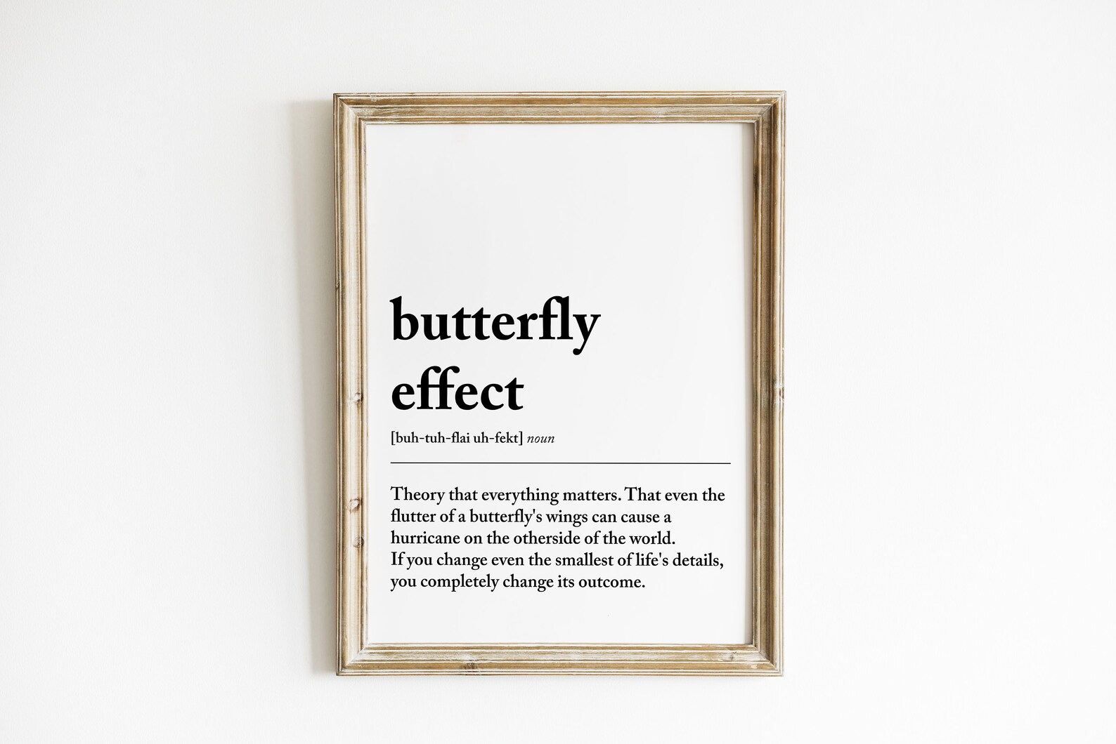 Butterfly Effect Definition Butterfly Effect Poster Etsy