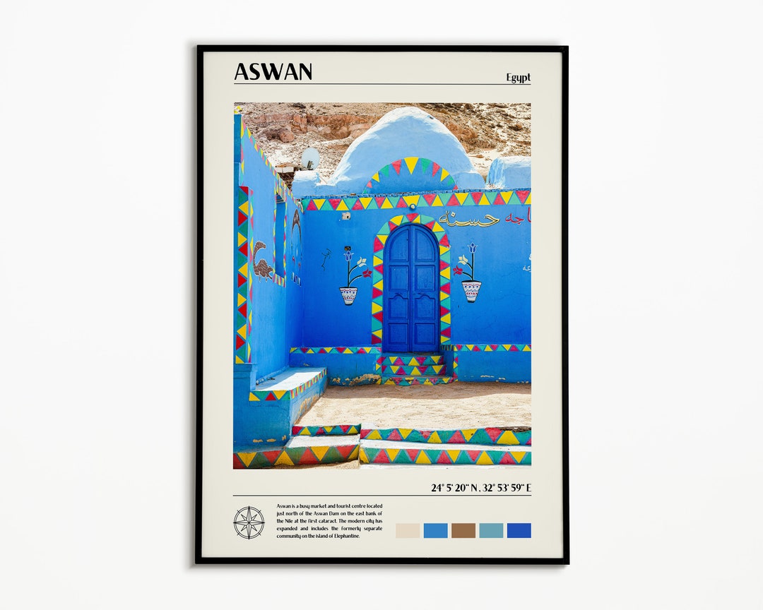 Aswan Print, Egypt Art, Egypt Poster, Egypt Photo, Egypt Wall Decor