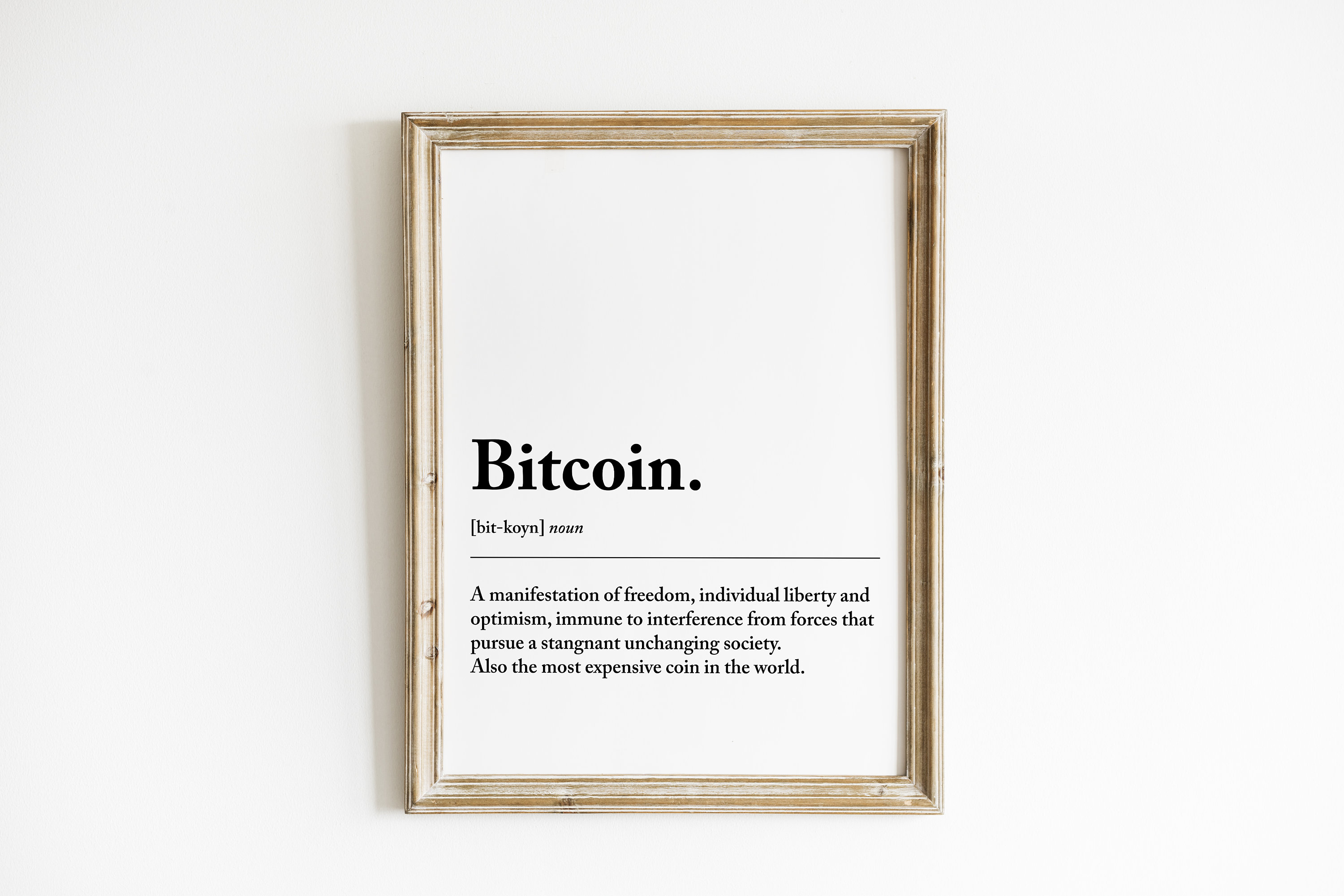 Bitcoin Definition Print: Crypto Wall Art (digital Download) - Etsy New  Zealand