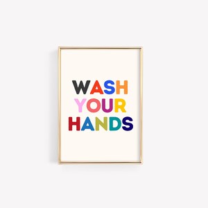Bathroom Wall Art Set of 6 Printable Posters | Fun Rubber Duck, Wash ...