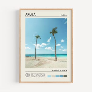 Impresión de Aruba, Arte mural de Aruba, Póster de Aruba, Foto de Aruba, Impresión de póster de Aruba, Decoración de pared de Aruba, Impresión de póster del Caribe, Descarga digital