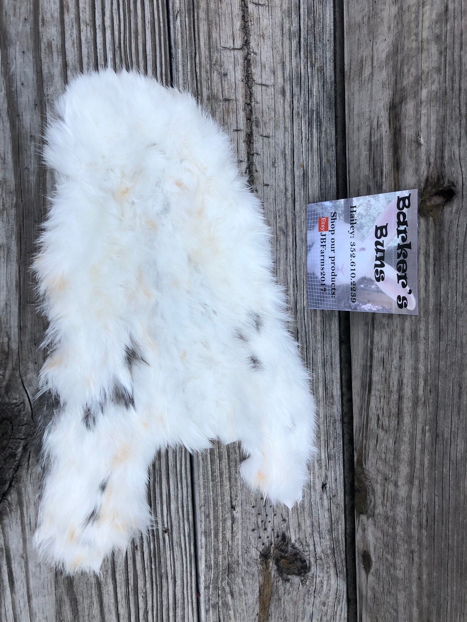 Natural Rabbit Fur Pelt Etsy