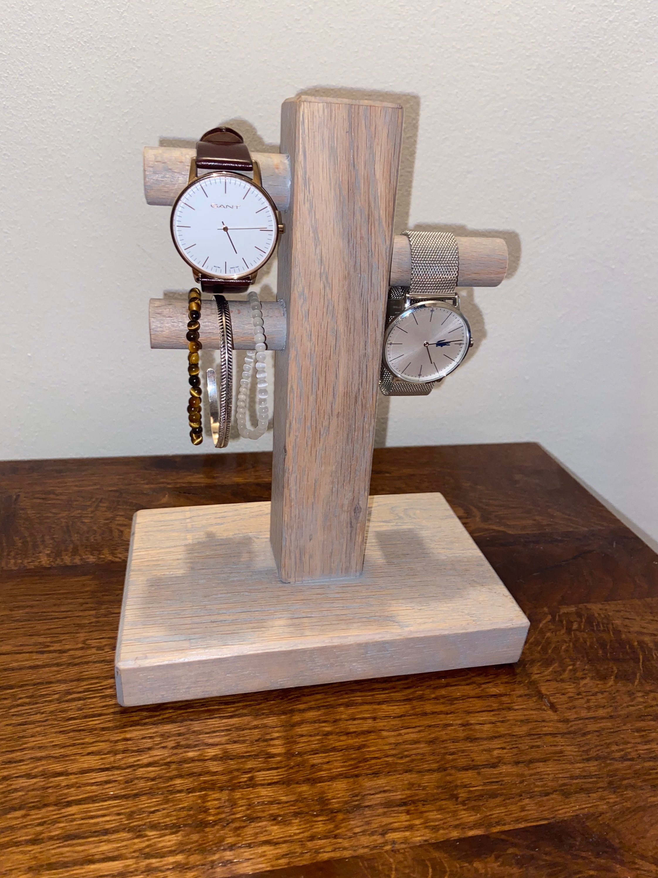 Uhrenständer aus Holz Schmuckständer Geschenkidee Etsy