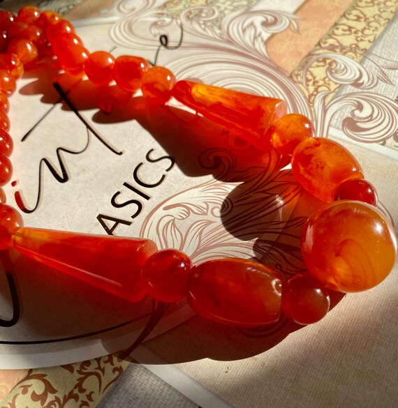 ANCIEN COLLIER BERBERE perles bakelite rouge 143gr EUR 450,00 - FR