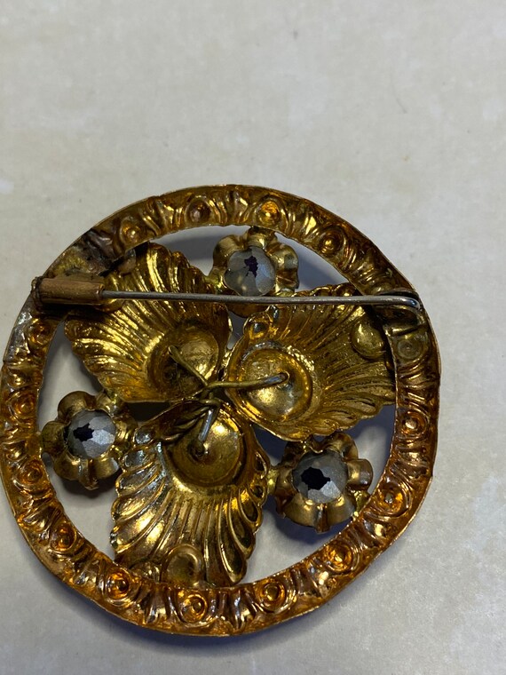 Broche Vintage Années 50/60 – Pierre Rose, Style Rétro, Occasion Authentique