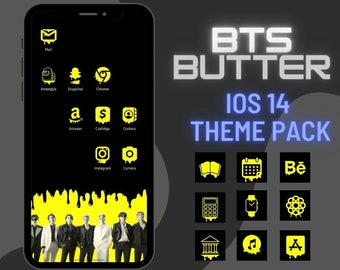 BTS Kpop Butter Cover Ios 14 App Icons Wallpaper |Butter Theme Iphone Deco |Homescreen Icons