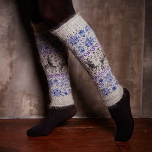 Women's Wool Leg Warmers Great Warm Leggings for Winter Fashion or Sustainable Gifting image 2