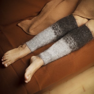 Soft Wool Leg Warmers Extra Thick, Fuzzy Women&#39;s Leg Warmers,  Polar Peak