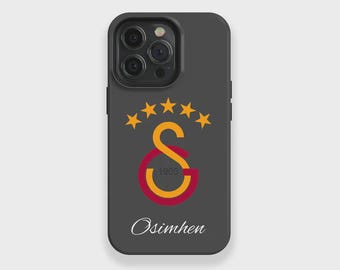 Galatasaray mobilskal med namn – UV-tryckt supporterskal | Personligt skal för iPhone och Samsung | Present till fotbollsfans | Tillverkad i Tyskland