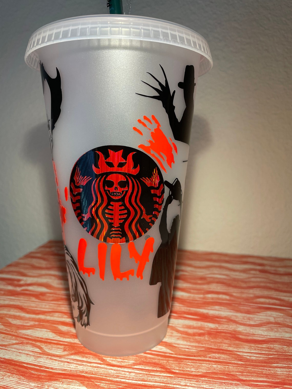 Halloween Starbucks cup Etsy