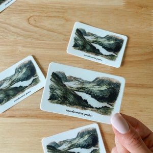 Windermere Peaks Hand Painted Watercolor Sticker