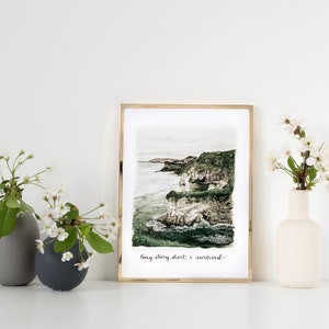 long story short i survived hand painted watercolor, unframed print and poster